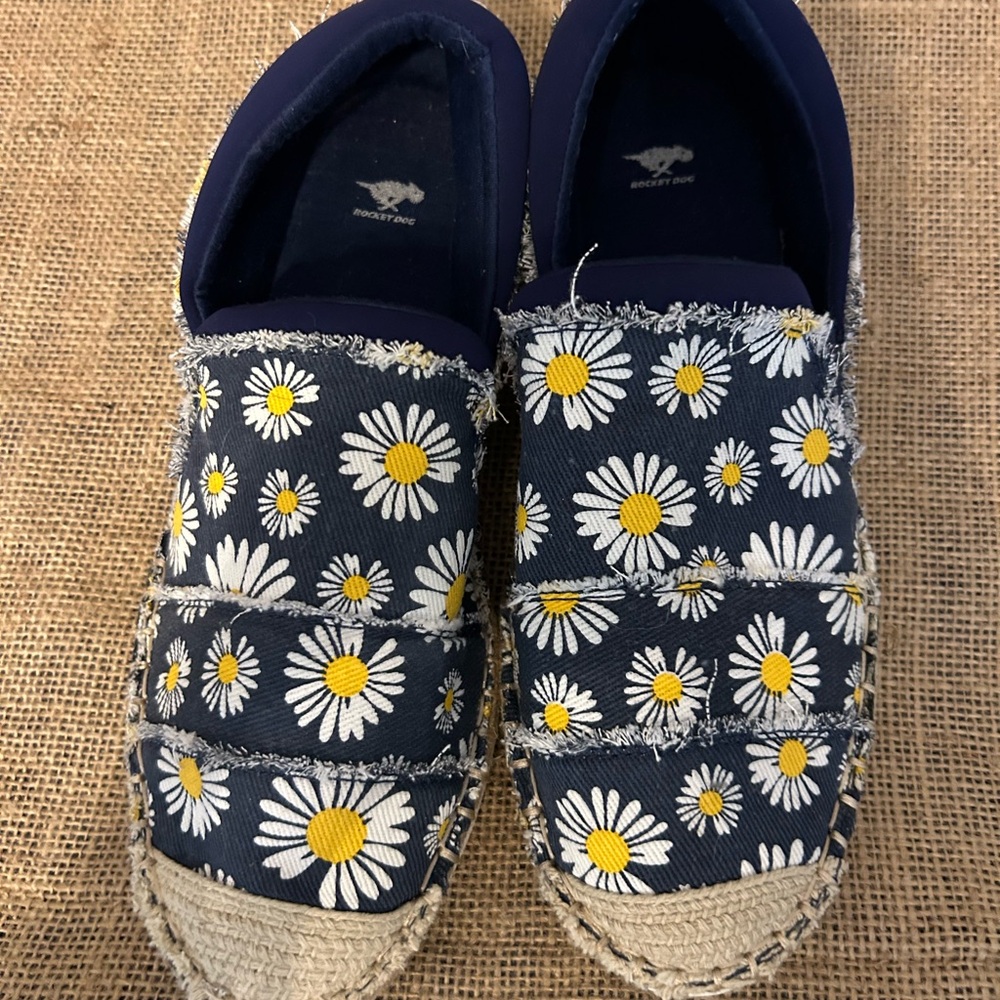 Rocket Dog Navy Daisy Espadrilles